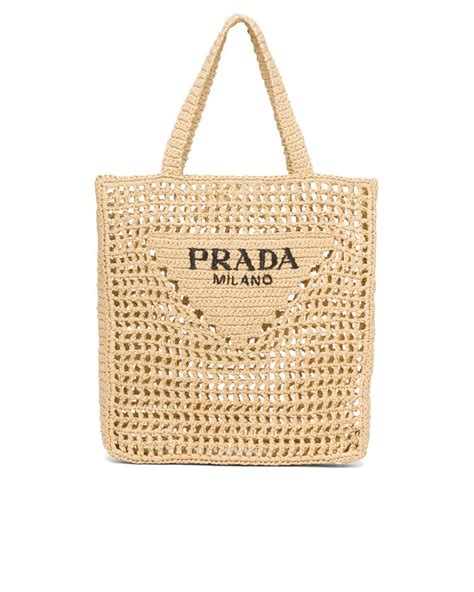 bolso prada rafia|Bolso de rafia Negro .